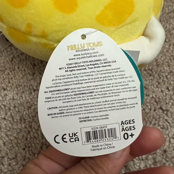 NWT 5” Lexie the Yellow Remix Cheetah Squishmallow — Claire’s Exclusive - Picture 8 of 9